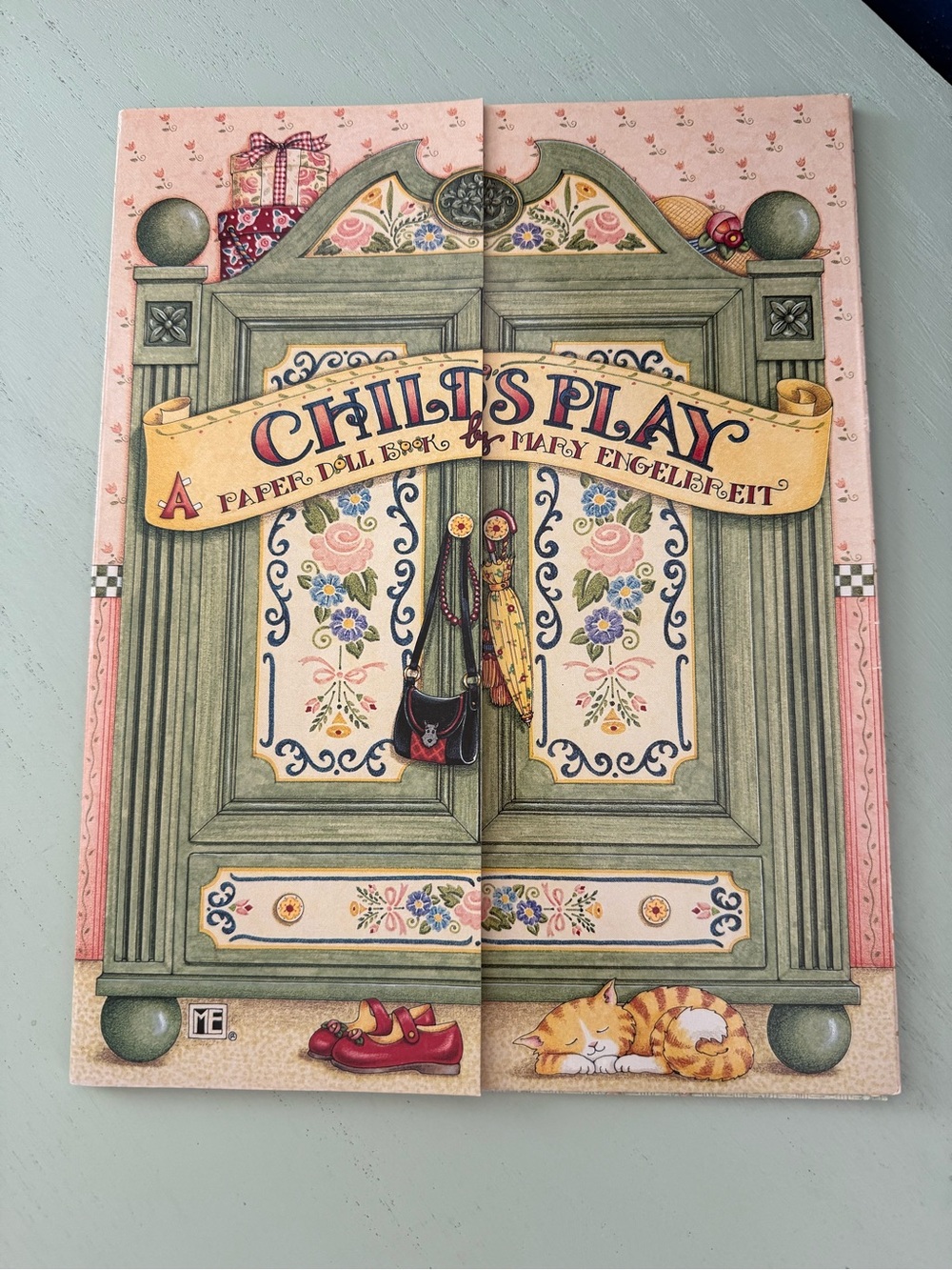 NWOT New Vintage 1997 Mary Engelbreit Child's Play Paper Doll Book Unused Uncut